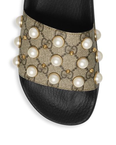 gg supreme slide with pearls