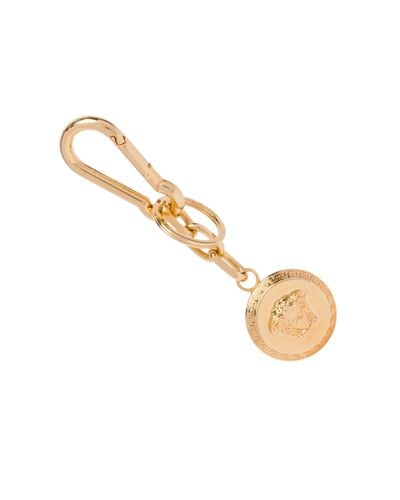 Versace Medusa Keychain in Gold (Metallic) - Lyst