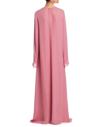 The Row Antoi Silk Dress in Dusty Rose (Pink) | Lyst