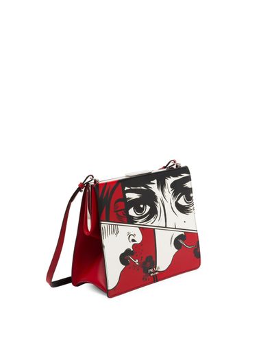 prada comic print bag