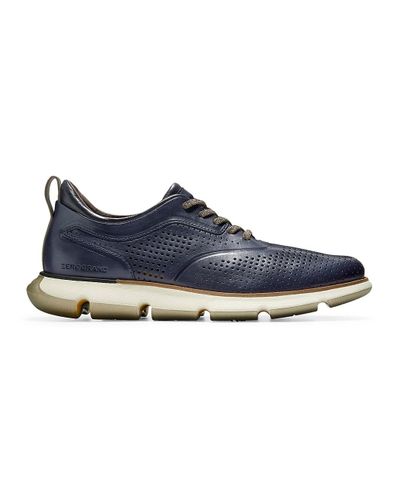 cole haan zerogrand wingtip blue
