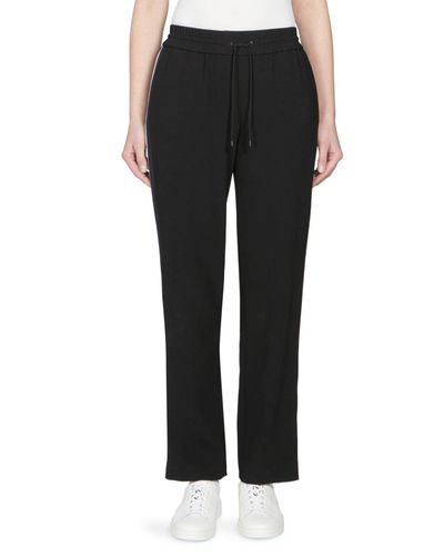 black crepe joggers