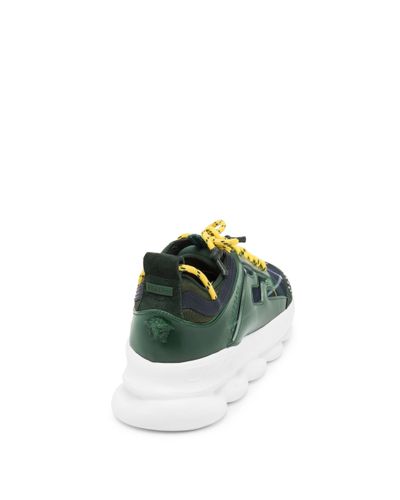 versace chain reaction green and yellow