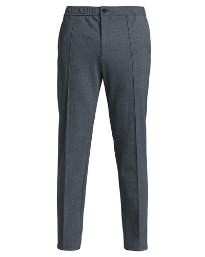 Theory Synthetic Precision Ponte Curtis Drawstring Pants in Dusty Blue ...