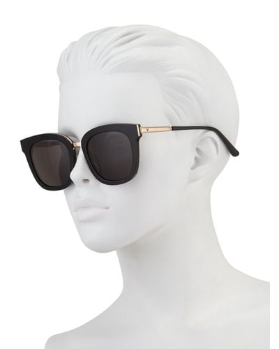 Gentle Monster Button 53mm Square Sunglasses in Black | Lyst