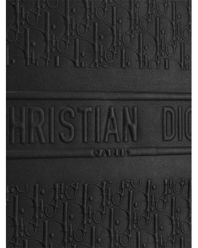 dior tote bolsa black leather