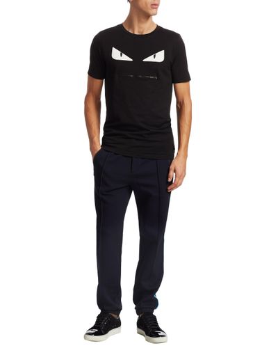 fendi zip mouth t shirt