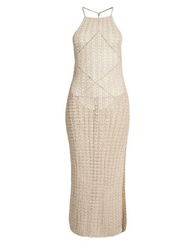 Cult Gaia Synthetic Demi Knit Dress in Natural - Lyst