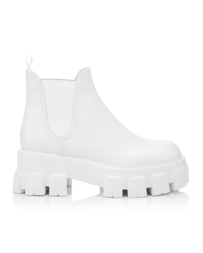 prada lug sole chelsea boots