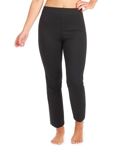 Spanx Synthetic The Perfect Pant Ankle Tuxedo Slim Pants in Black - Lyst