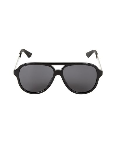 gucci 99mm aviator sunglasses