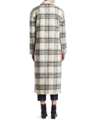 wool blend boxy coat