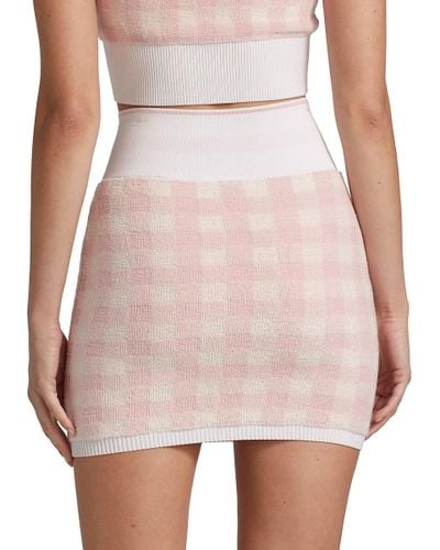 alexander wang gingham skirt