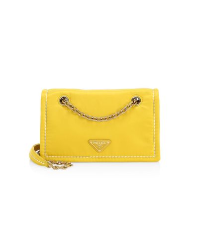 prada tessuto chain strap hobo bag