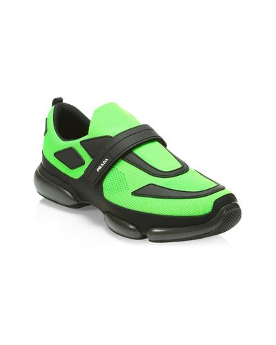 green pradas sneakers