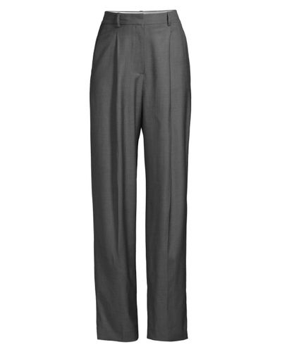 Theory sleek wool pleated trouser Clearance