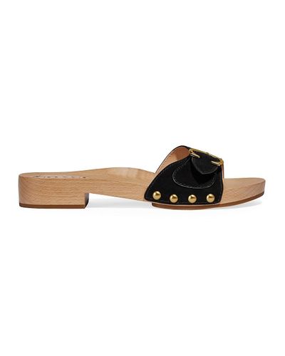 black heels with clear block heel