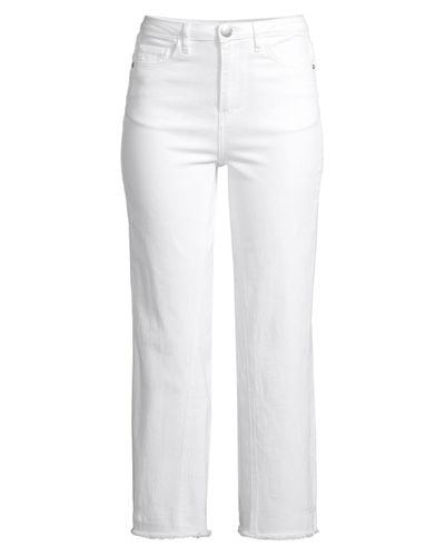 Maje Denim Wide-leg Jeans in White - Lyst