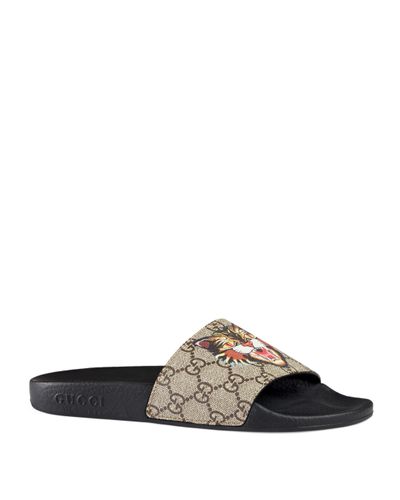 angry cat gucci slides