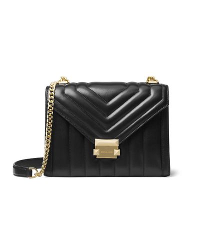 michael kors whitney shoulder bolsa black