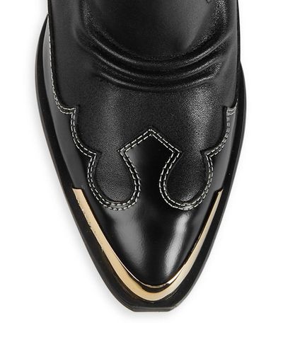 Versace Jeans Couture Linea Fondo Camperos Leather Knee-high Boots in Nero  (Black) | Lyst