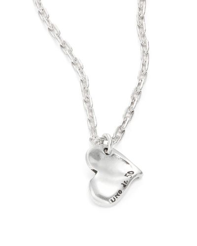 Uno De 50 Heart Pendant Necklace in Silver (Metallic) - Lyst