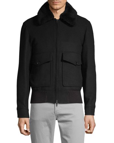 j lindeberg shearling jacket