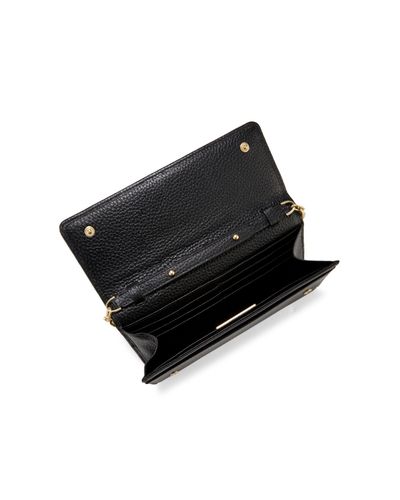 valentino by mario valentino juniper dollaro leather chain wallet