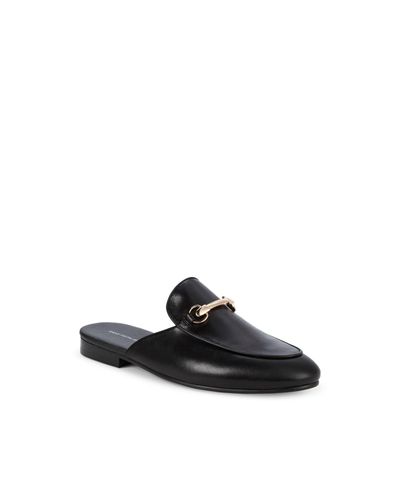 Saks fifth avenue men's redford leather backless loafers Clearance