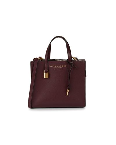 Marc Jacobs Mini Grind Coated Leather Satchel - Lyst