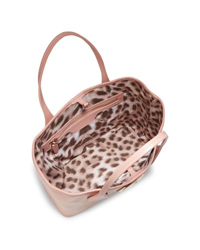 Roberto cavalli leather box tote sales