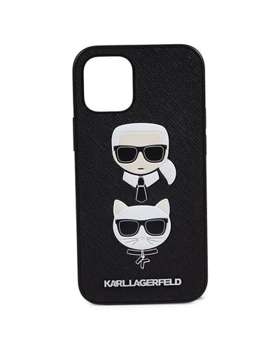 Karl Lagerfeld Iphone 12 Mini Case in Black | Lyst