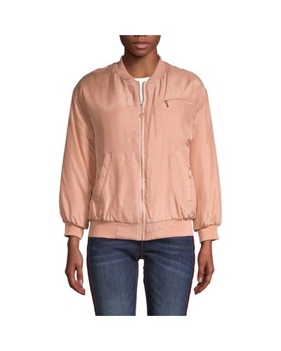 beige bomber jacket womens