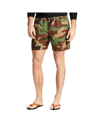 ralph lauren camo swim shorts