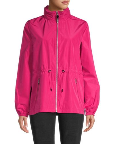 Mackage Synthetic Women's Bonnie Rain Shedder Jacket - Fuchsia - Size ...
