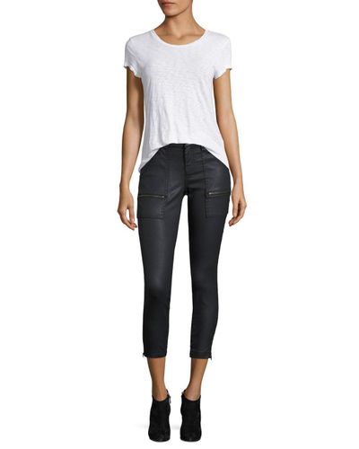 Joie Denim Park B Coated Skinny Jeans 