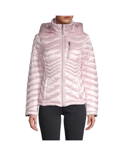 Nautica Synthetic Quilted Puffer Jacket in Soft Blush (Pink) - Lyst