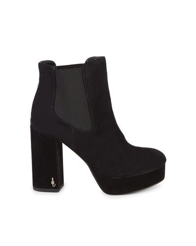sam edelman abella platform suede booties