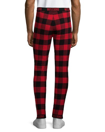 checkered chino pants