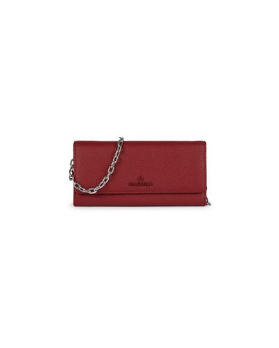 valentino by mario valentino juniper dollaro leather chain wallet