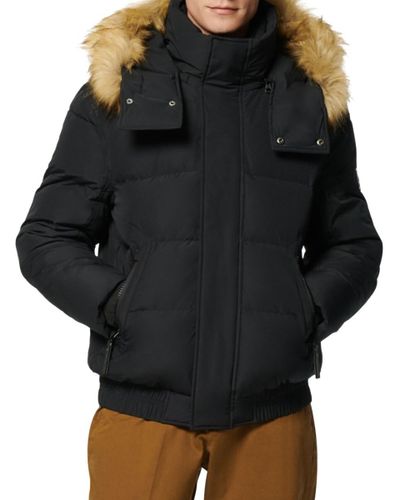 marc new york astoria faux fur trim anorak