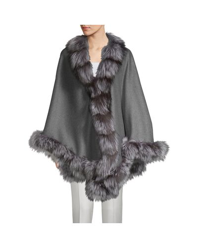belle fare cashmere cape