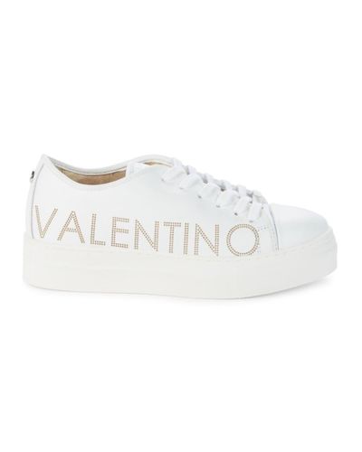 valentino by mario valentino dalia leather platform sneakers