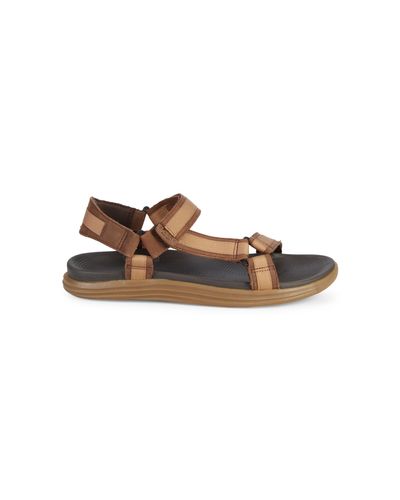 Sperry Top-Sider Leather Regatta Two Strap Sandals in Brown for Men - Lyst
