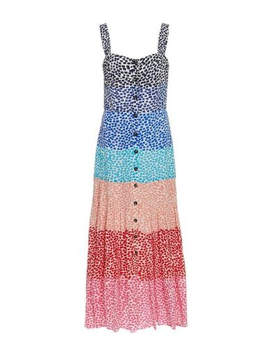 Saloni Silk Karen Dress | Lyst