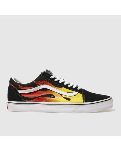 old school flame vans