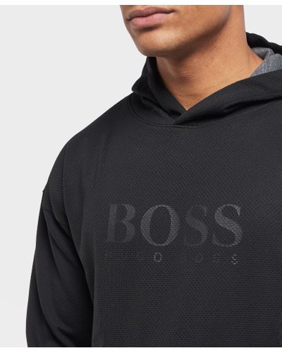 Boss pique overhead hoodie Clearance