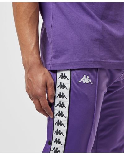 kappa snap button track pants