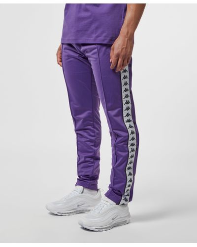 Kappa Banda Snap Slim Track Pants in Purple for Men - Lyst