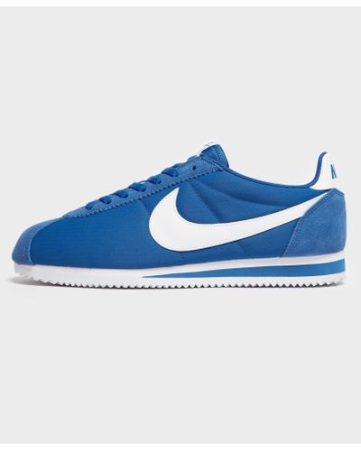 nike classic cortez nylon blue
